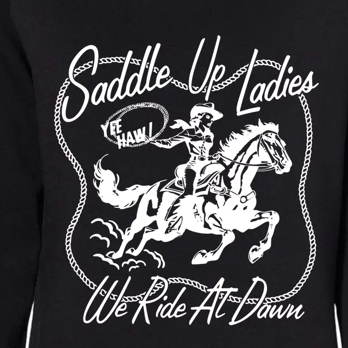 Saddle Up Ladies Womens California Wash Sweatshirt