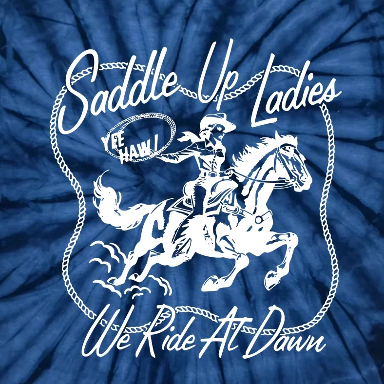 Saddle Up Ladies Tie-Dye T-Shirt