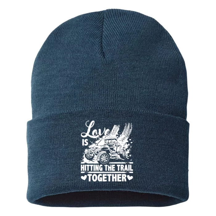 Sxs Utv Love Is Hitting The Trail Together Sustainable Knit Beanie