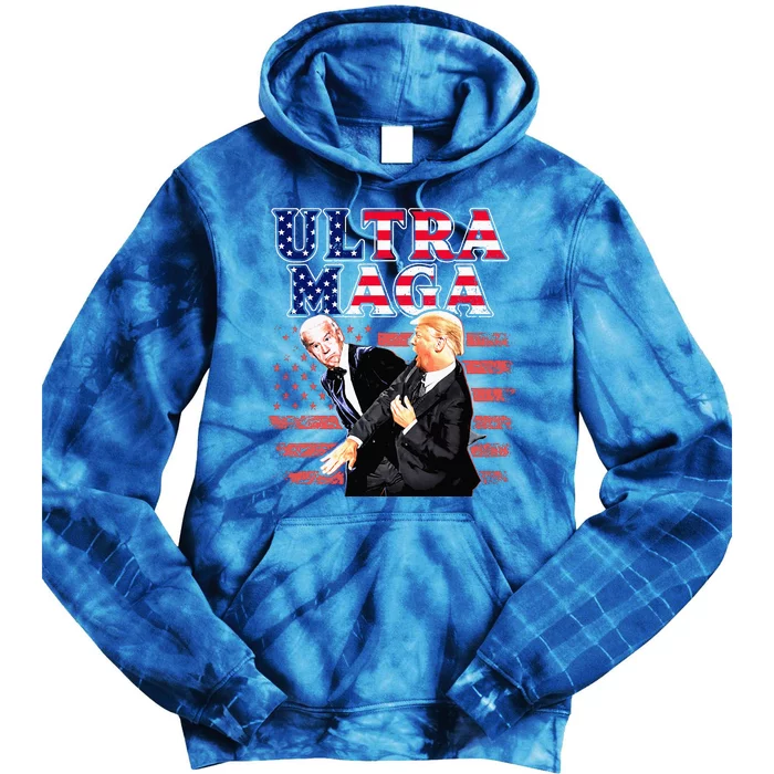 Super Ultra Mega Maga Trump Liberal Supporter Republican Tie Dye Hoodie