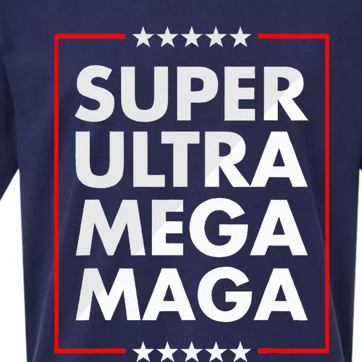 Super Ultra Mega Maga Trump Liberal Supporter Republican Sueded Cloud Jersey T-Shirt