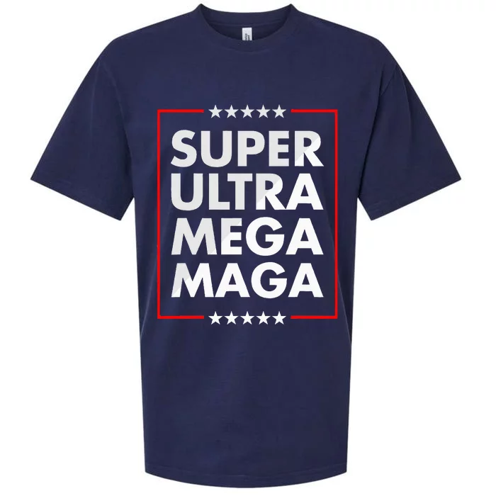 Super Ultra Mega Maga Trump Liberal Supporter Republican Sueded Cloud Jersey T-Shirt