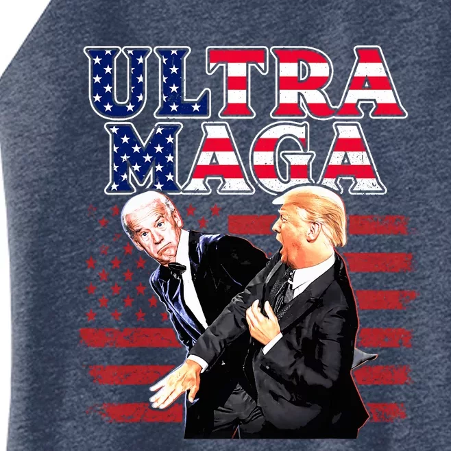 Super Ultra Mega Maga Trump Liberal Supporter Republican Women’s Perfect Tri Rocker Tank