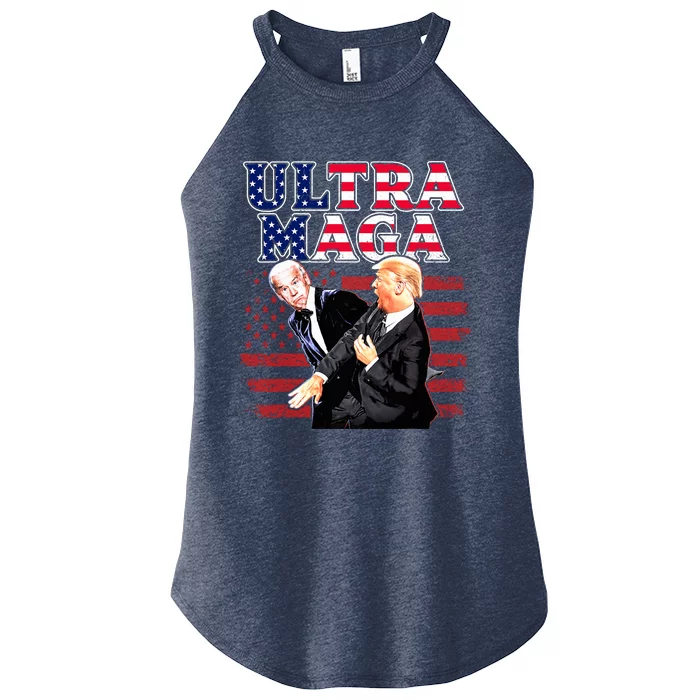 Super Ultra Mega Maga Trump Liberal Supporter Republican Women’s Perfect Tri Rocker Tank