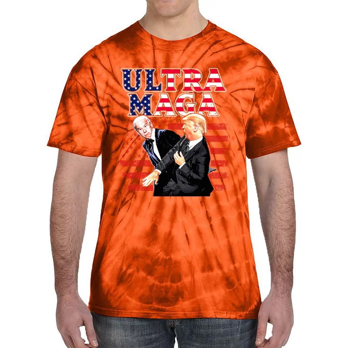 Super Ultra Mega Maga Trump Liberal Supporter Republican Tie-Dye T-Shirt