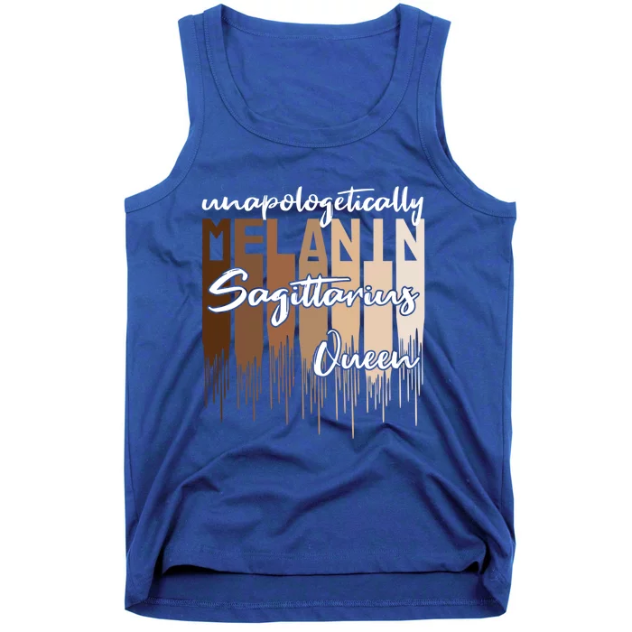 Sagittarius Unapologetically Melanin Queen For Black Gift Tank Top