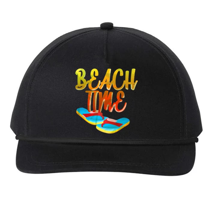 Summer Beach Time Snapback Five-Panel Rope Hat