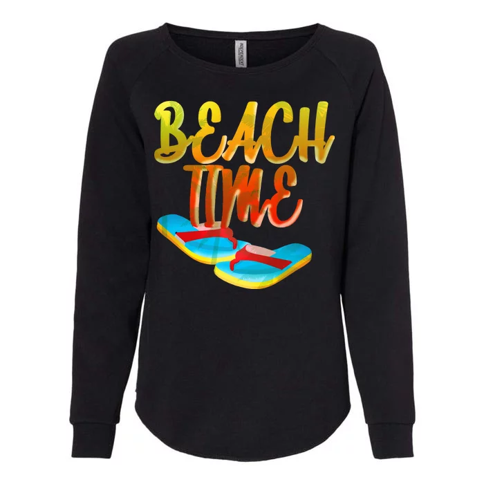 Summer Beach Time Womens California Wash Sweatshirt