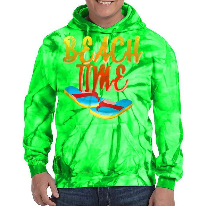 Summer Beach Time Tie Dye Hoodie