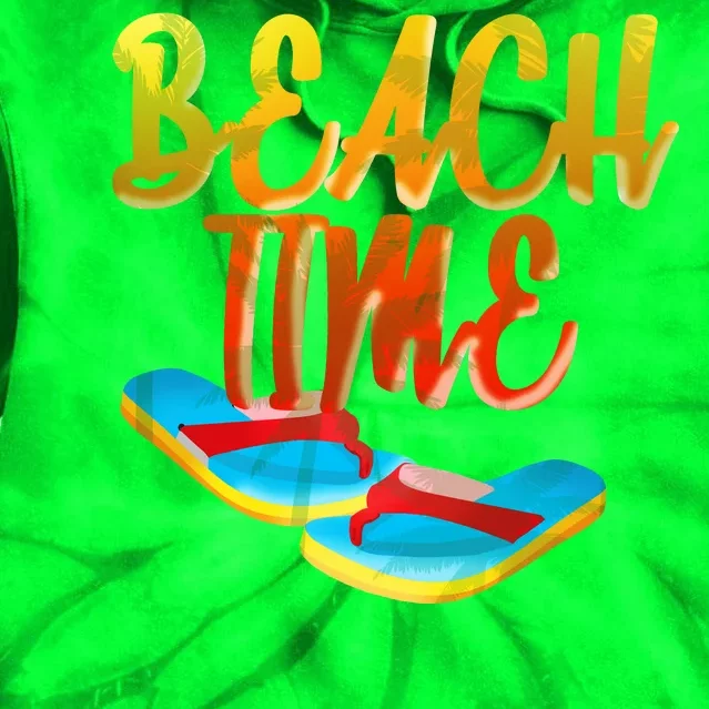 Summer Beach Time Tie Dye Hoodie