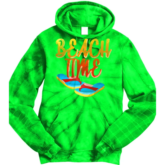 Summer Beach Time Tie Dye Hoodie