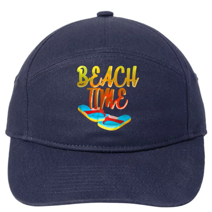 Summer Beach Time 7-Panel Snapback Hat