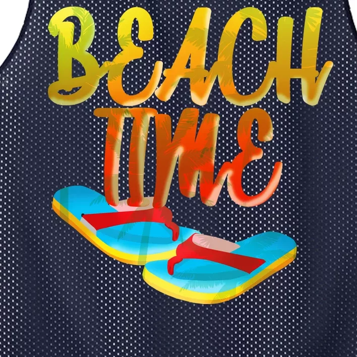 Summer Beach Time Mesh Reversible Basketball Jersey Tank