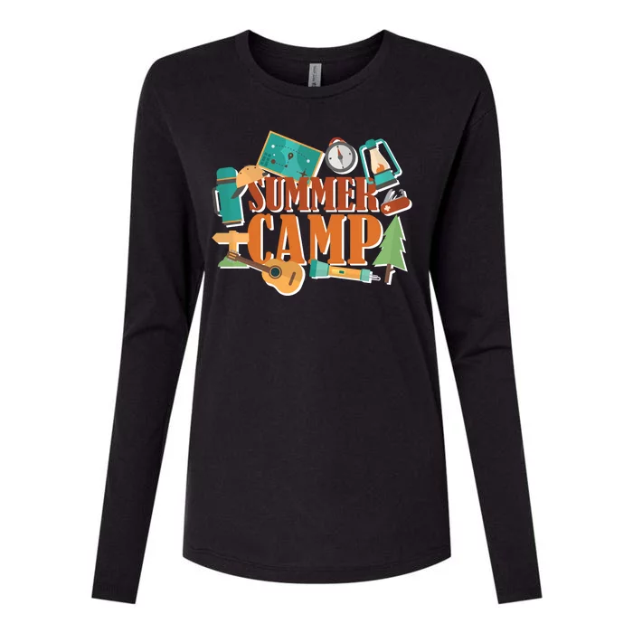 Summer Camp Womens Cotton Relaxed Long Sleeve T-Shirt