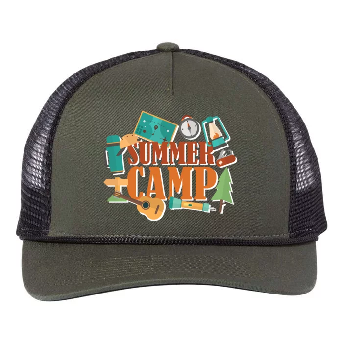 Summer Camp Retro Rope Trucker Hat Cap