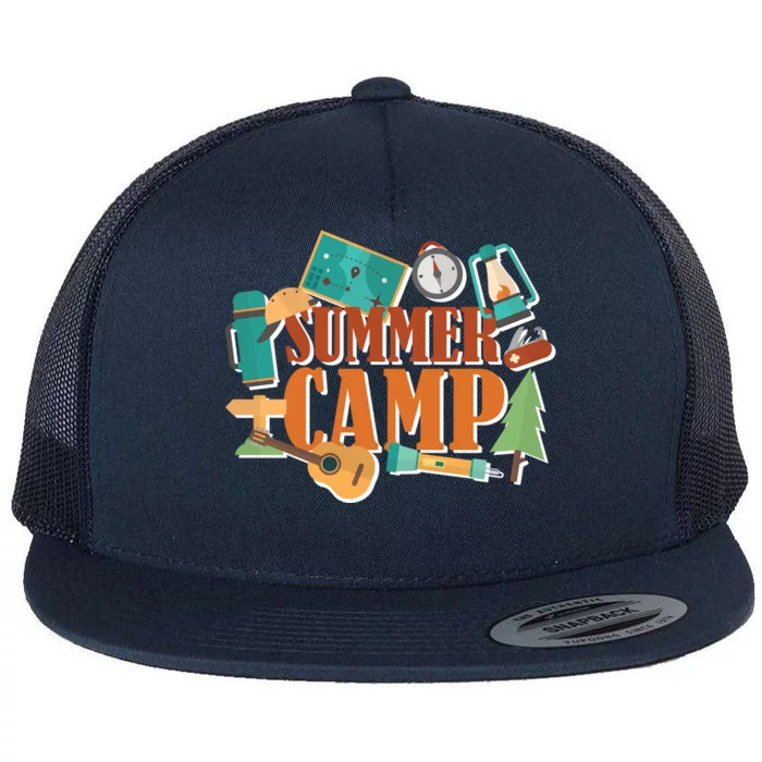 Summer Camp Flat Bill Trucker Hat