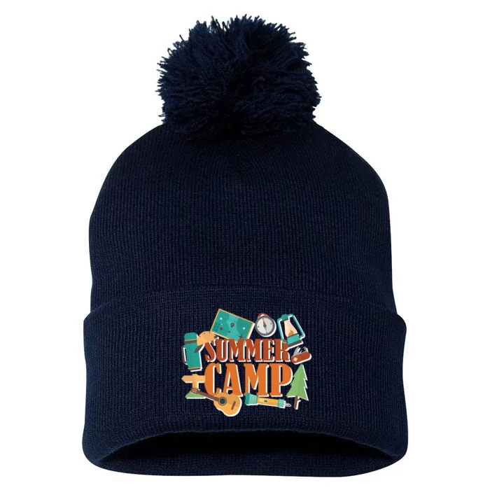 Summer Camp Pom Pom 12in Knit Beanie