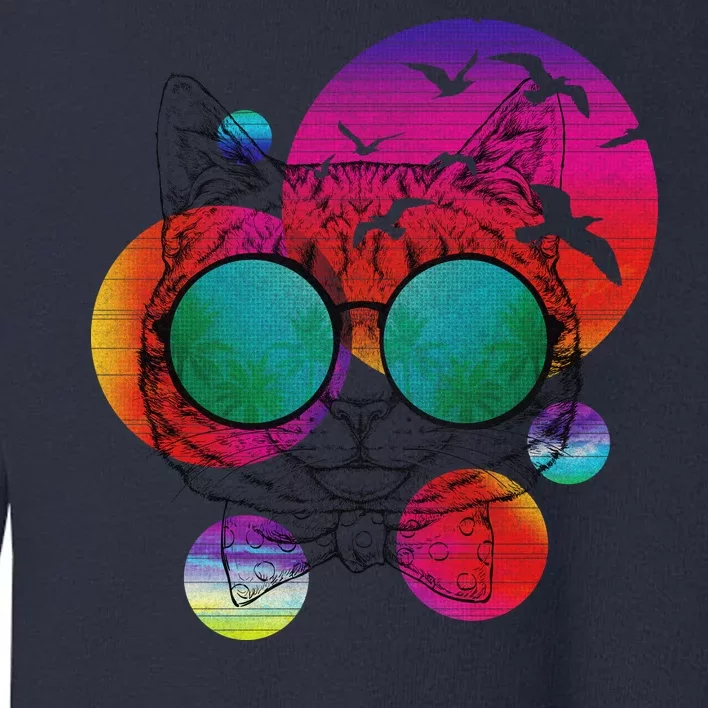 Summer Cat Toddler Sweatshirt