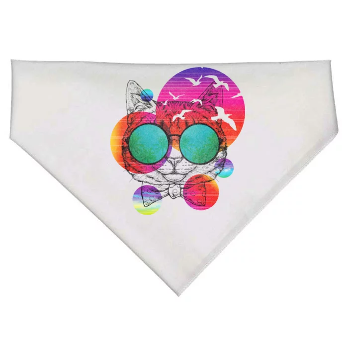 Summer Cat USA-Made Doggie Bandana