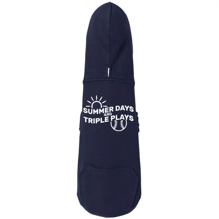 Summer Days And Triple Plays Doggie 3-End Fleece Hoodie