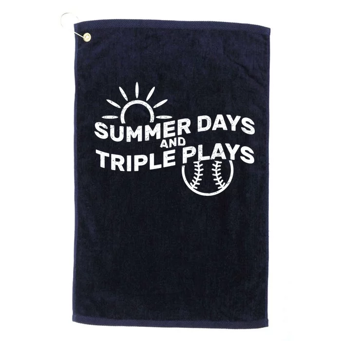 Summer Days And Triple Plays Platinum Collection Golf Towel