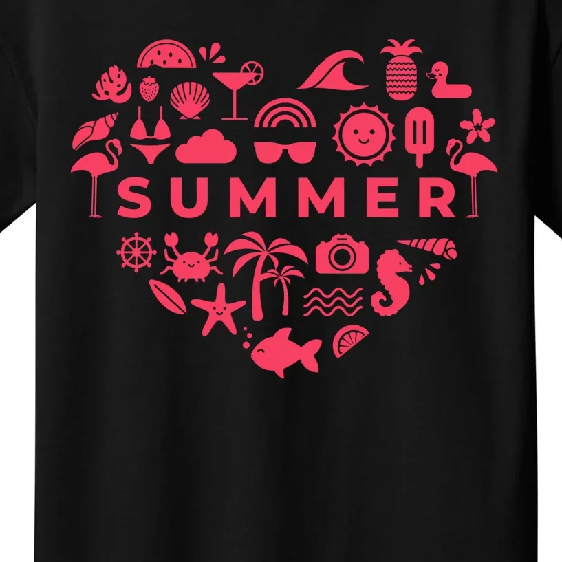 Summer Heart Kids T-Shirt