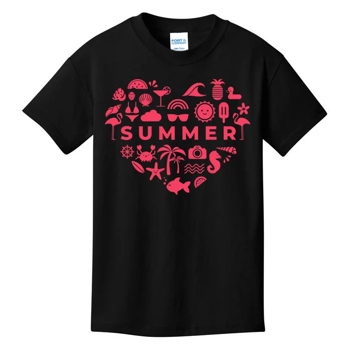 Summer Heart Kids T-Shirt