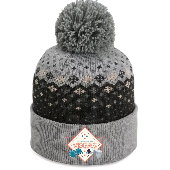 Summer In Vegas The Baniff Cuffed Pom Beanie