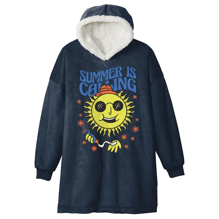 Summer Is Calling Hooded Wearable Blanket