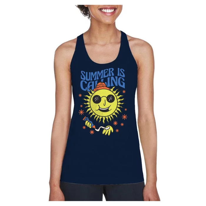 Summer Is Calling Women's Racerback Tank