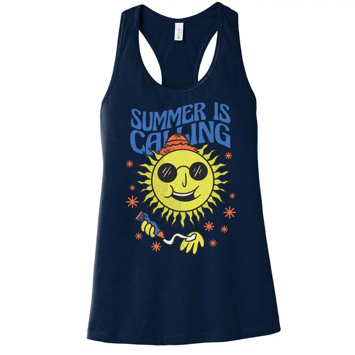 Summer Is Calling Women's Racerback Tank