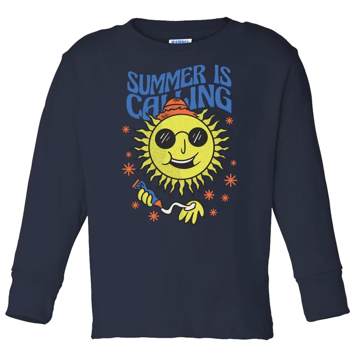 Summer Is Calling Toddler Long Sleeve Shirt