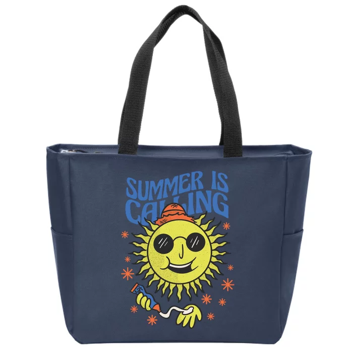 Summer Is Calling Zip Tote Bag