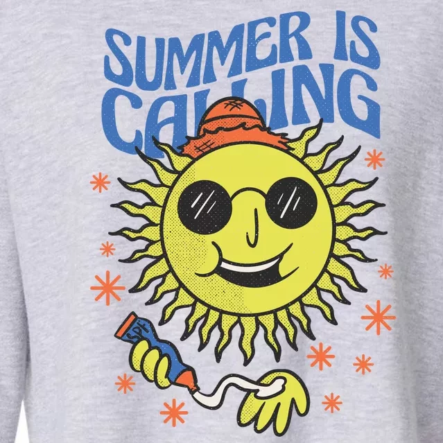 Summer Is Calling Cropped Pullover Crew