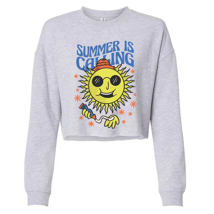 Summer Is Calling Cropped Pullover Crew