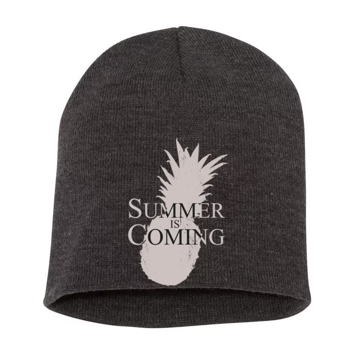 Summer Is Coming Pineapple Short Acrylic Beanie