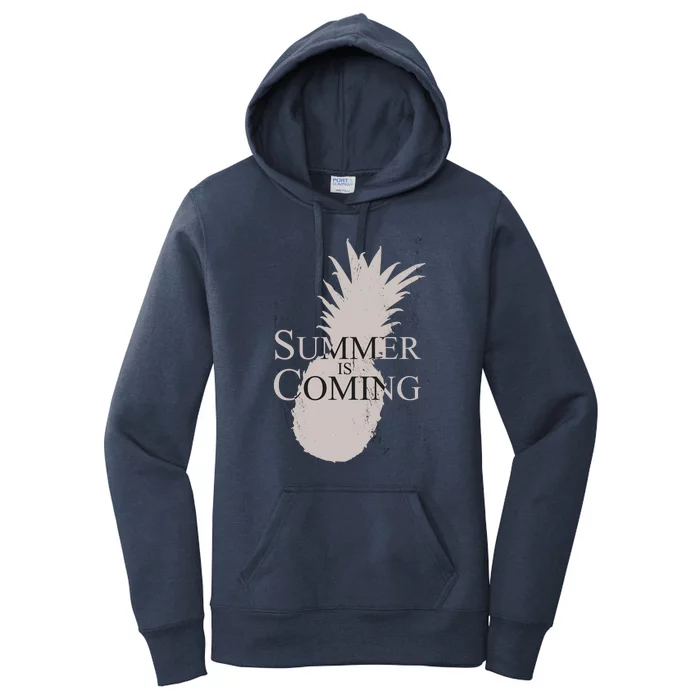 Summer Is Coming Pineapple Women's Pullover Hoodie