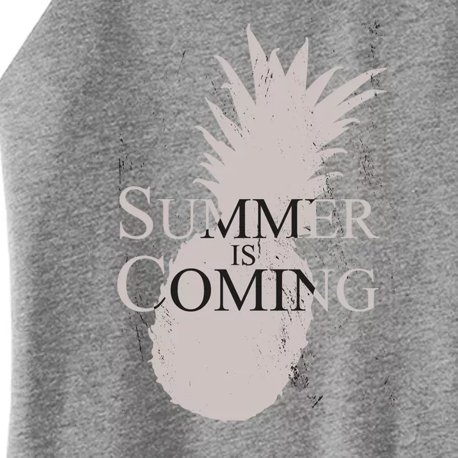 Summer Is Coming Pineapple Women’s Perfect Tri Rocker Tank