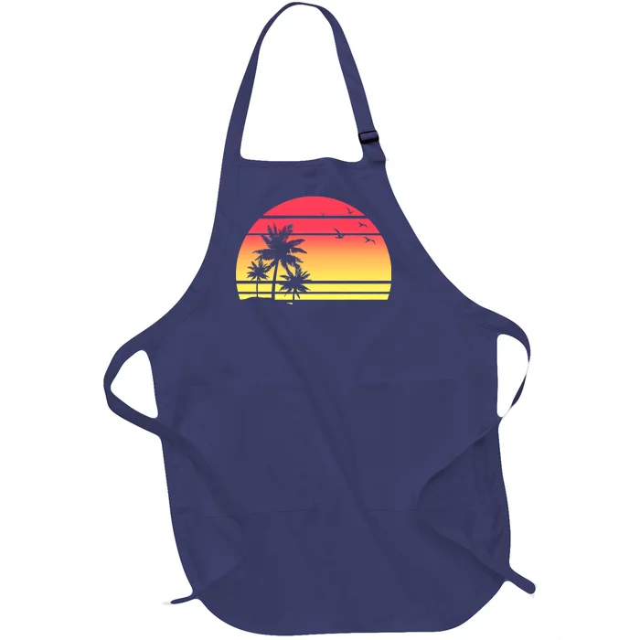 Summer Sunset Full-Length Apron With Pocket