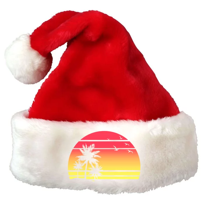 Summer Sunset Premium Christmas Santa Hat