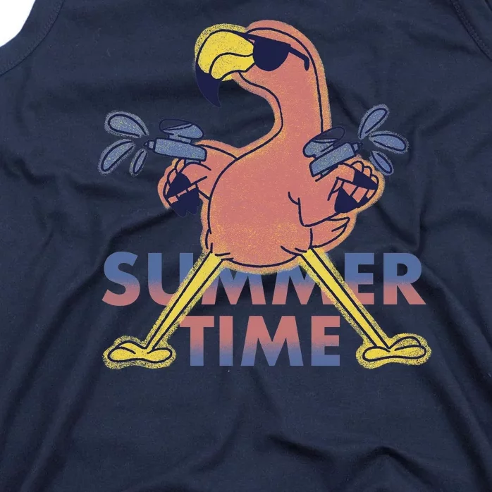 Summer Time Flamingo Tank Top