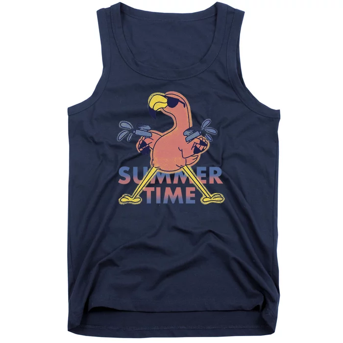 Summer Time Flamingo Tank Top