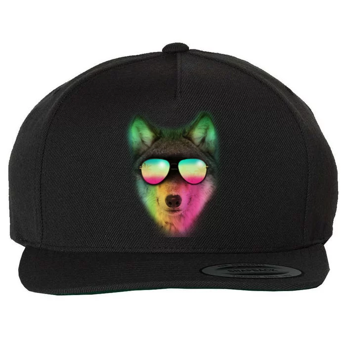 Summer Wolf Wool Snapback Cap