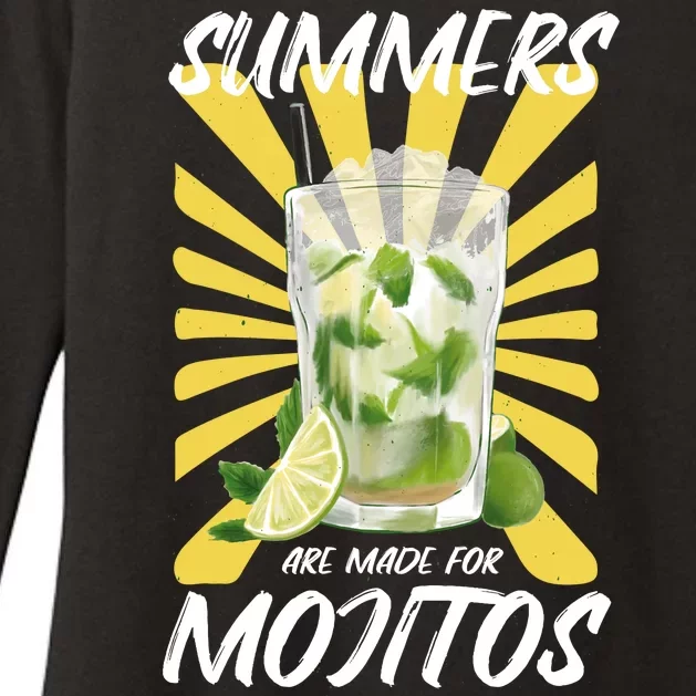 Summers Are Made For Mojitos Womens CVC Long Sleeve Shirt