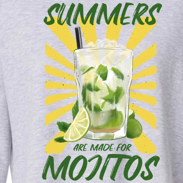 Summers Are Made For Mojitos Cropped Pullover Crew