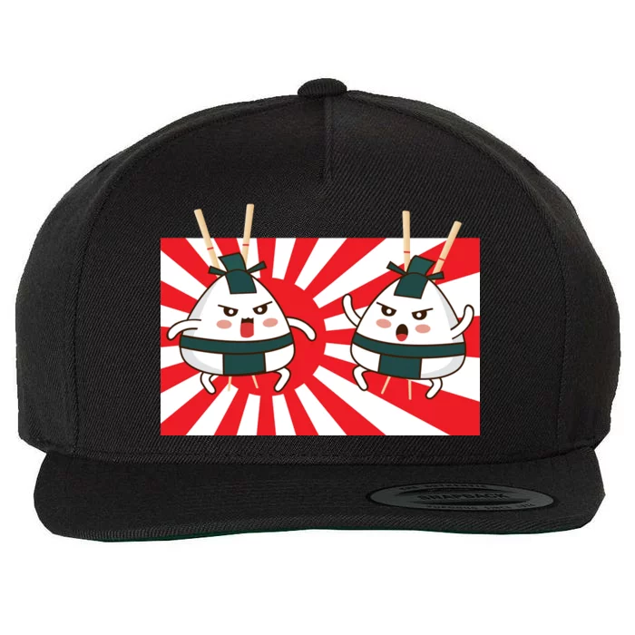 Sumo Sushi Wool Snapback Cap