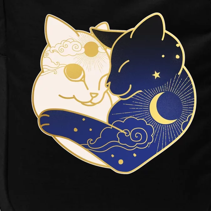 Sun and Moon Yin and Yang Cats Impact Tech Backpack