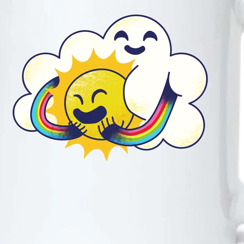 Sun Cloud Love Black Color Changing Mug