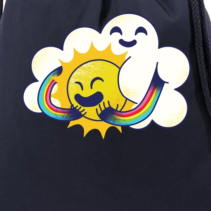 Sun Cloud Love Drawstring Bag