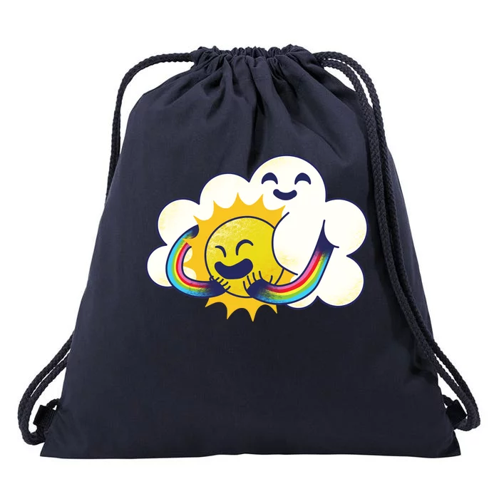 Sun Cloud Love Drawstring Bag